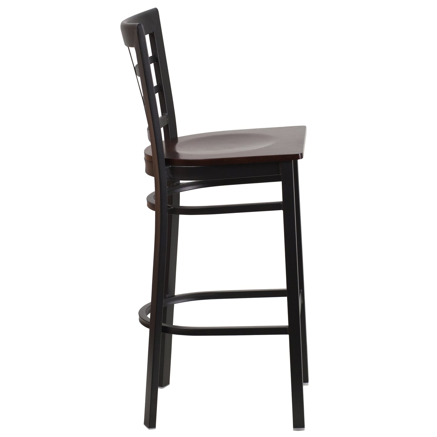 Black Window Stool-Wal Seat XU-DG6R7BWIN-BAR-WALW-GG