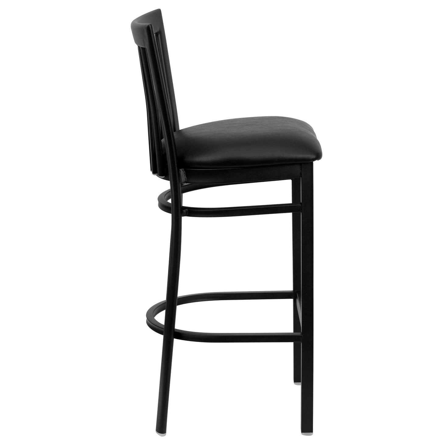 Black School Stool-Black Seat XU-DG6R8BSCH-BAR-BLKV-GG