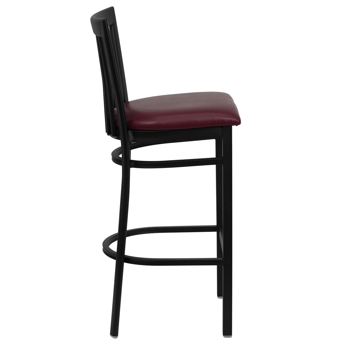 Black School Stool-Burg Seat XU-DG6R8BSCH-BAR-BURV-GG