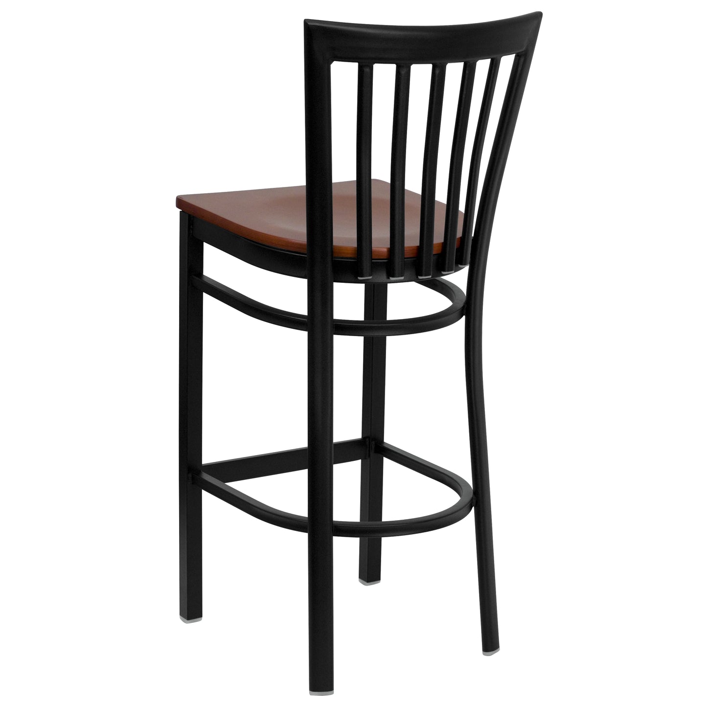 Black School Stool-Cherry Seat XU-DG6R8BSCH-BAR-CHYW-GG