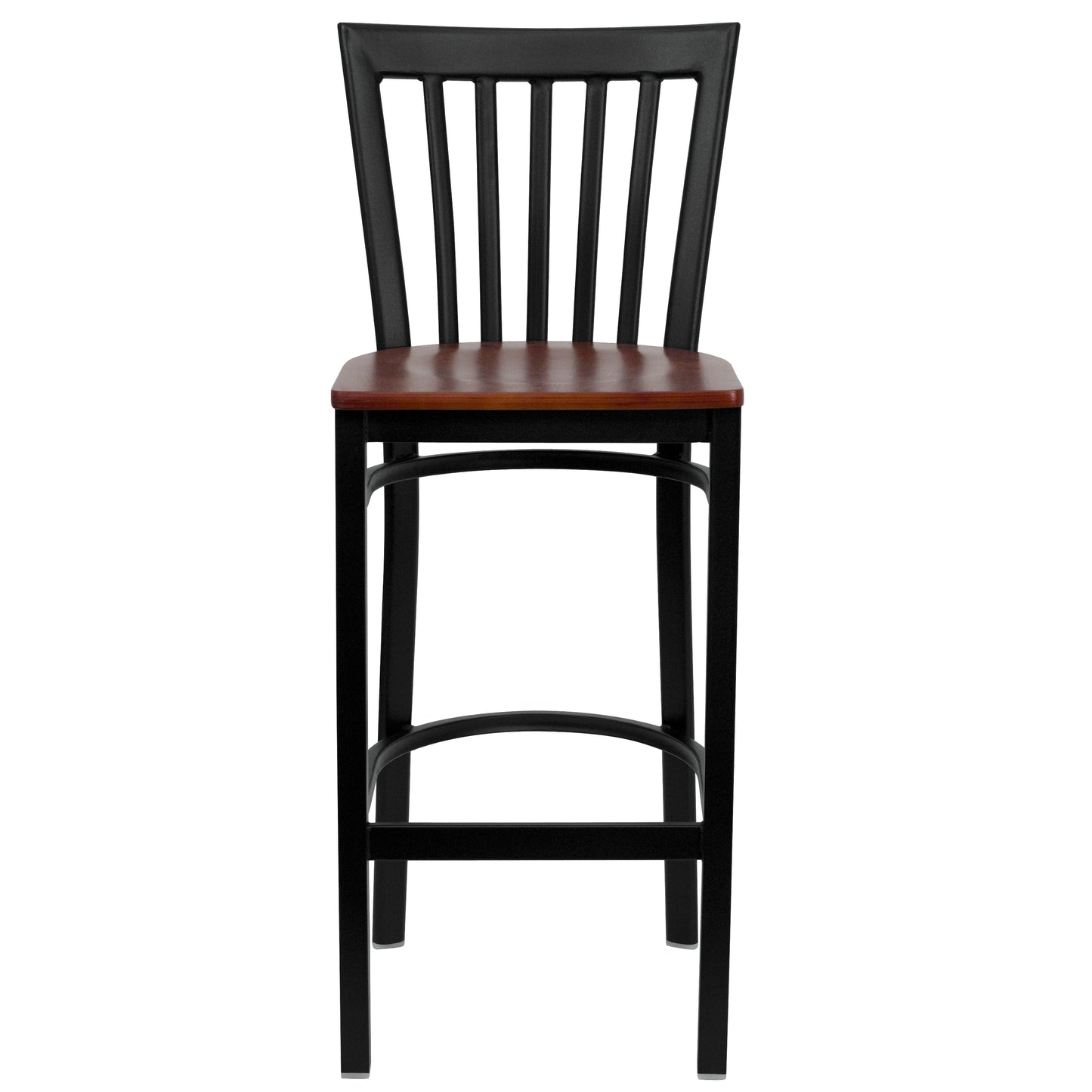 Black School Stool-Cherry Seat XU-DG6R8BSCH-BAR-CHYW-GG