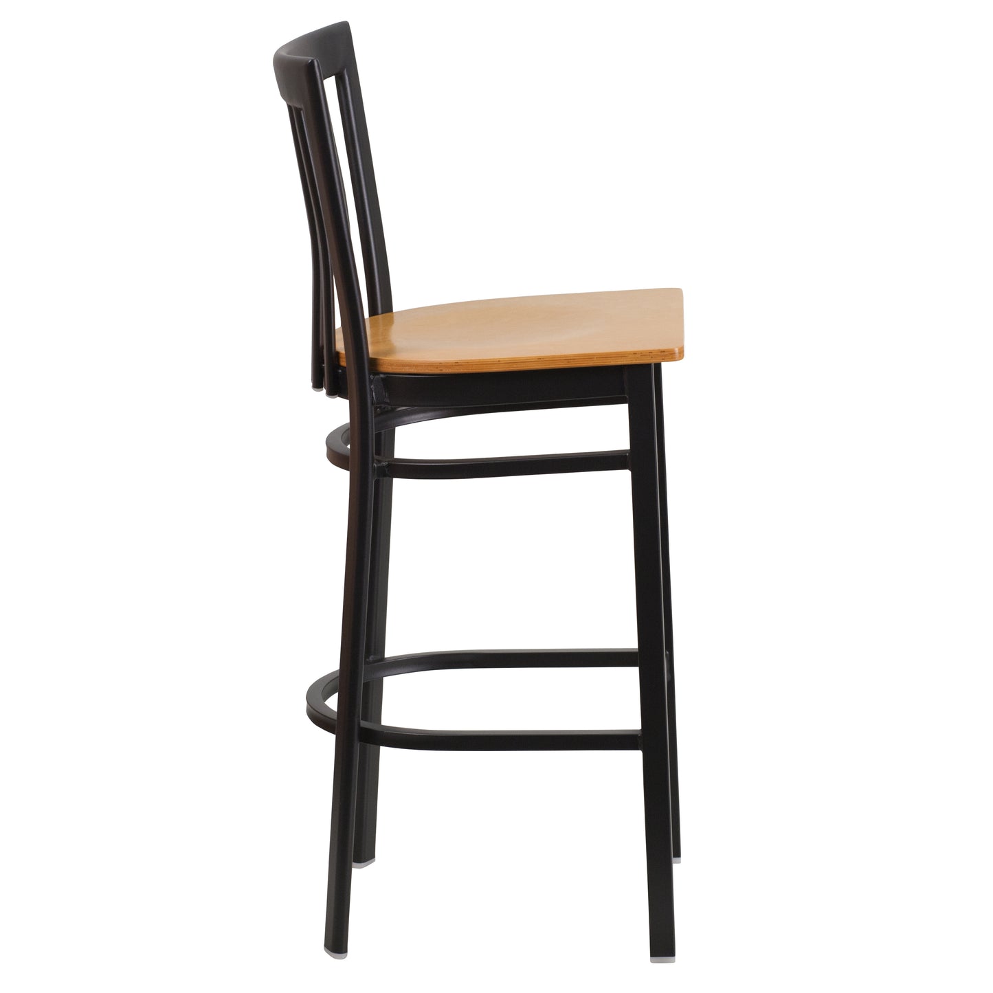 Black School Stool-Nat Seat XU-DG6R8BSCH-BAR-NATW-GG