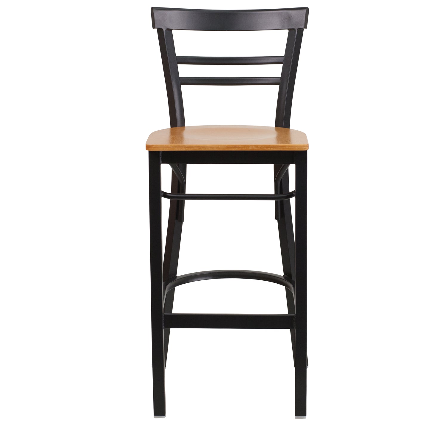 Black Ladder Stool-Nat Seat XU-DG6R9BLAD-BAR-NATW-GG