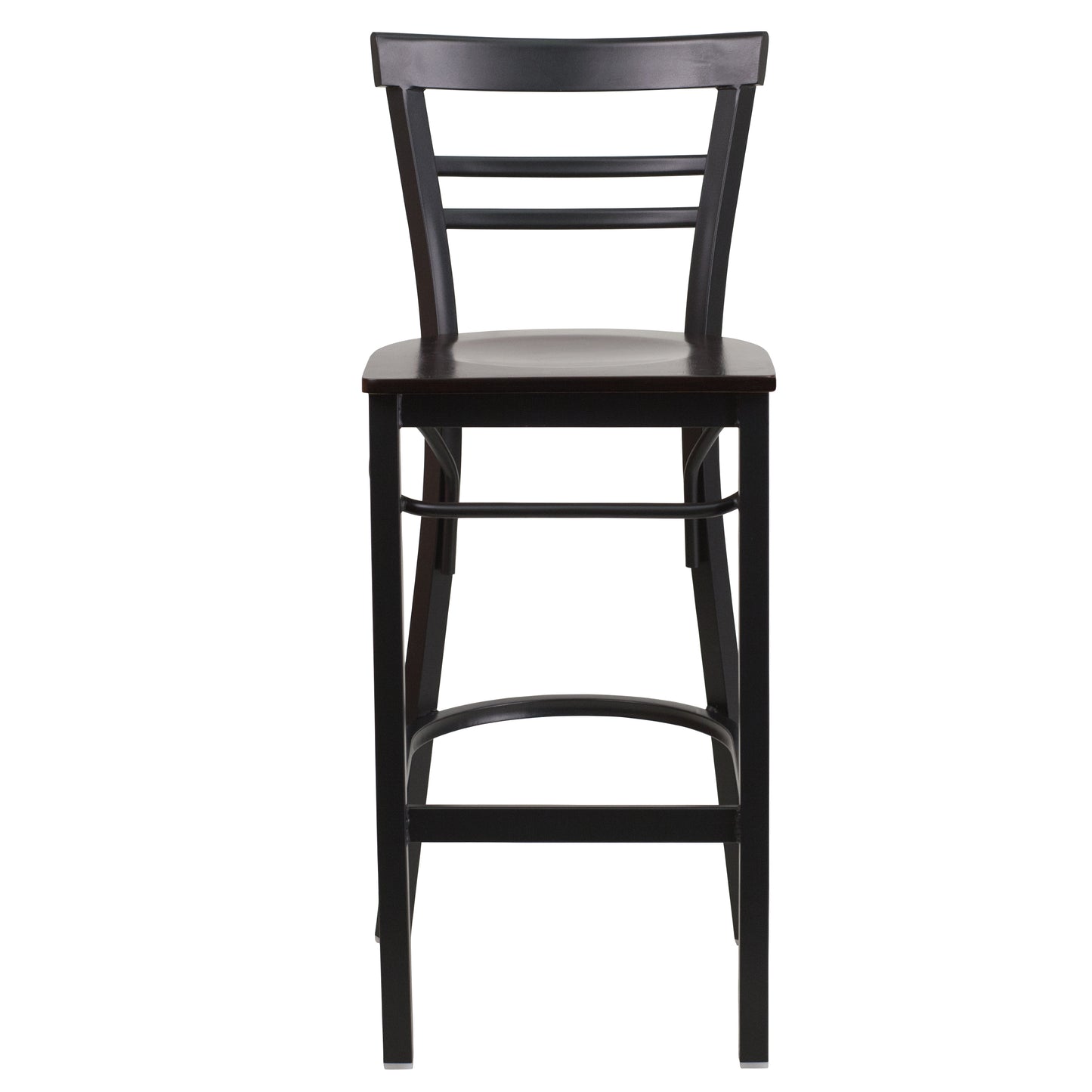 Black Ladder Stool-Wal Seat XU-DG6R9BLAD-BAR-WALW-GG