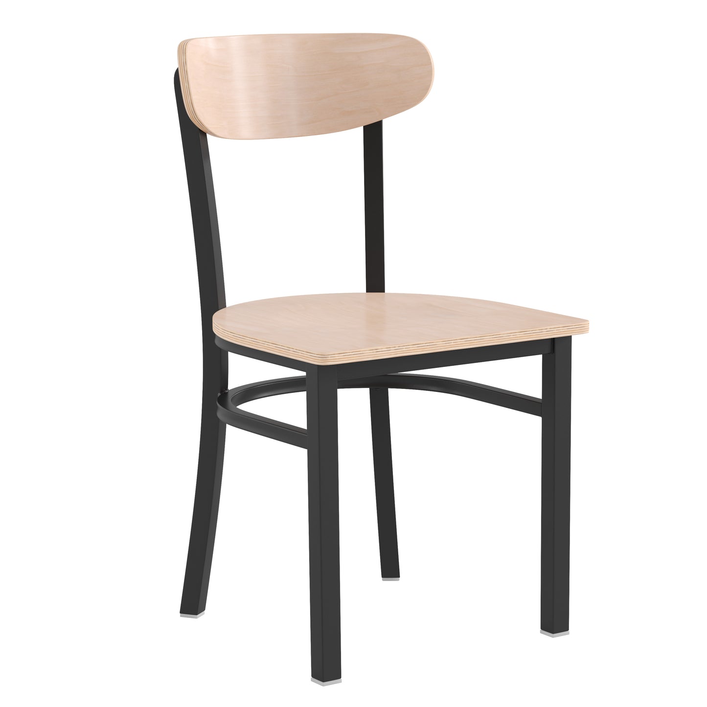 Natural Wood Seat Dining Chair XU-DG6V5B-NAT-GG