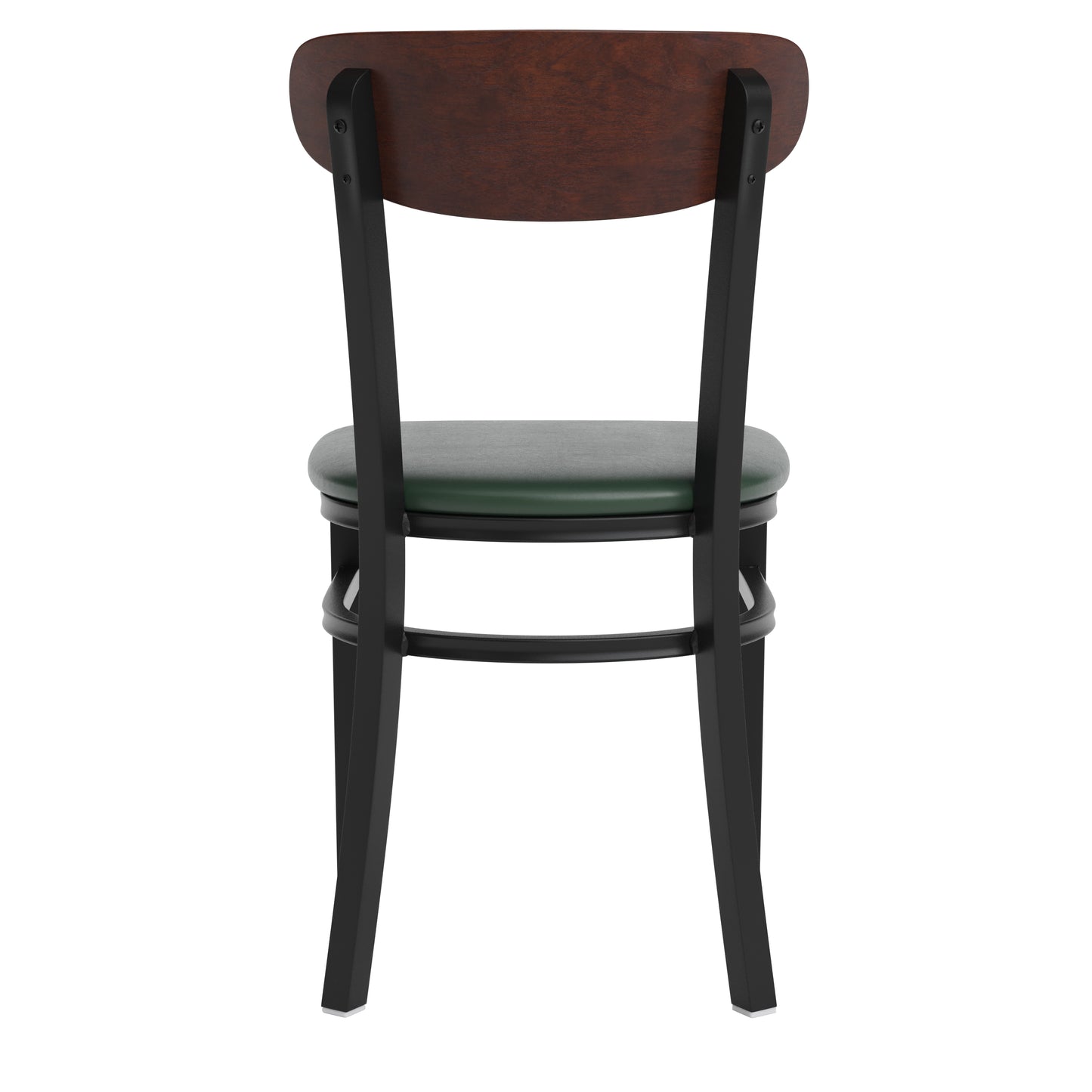 Green Vinyl/Wood Back Chair XU-DG6V5GNV-WAL-GG