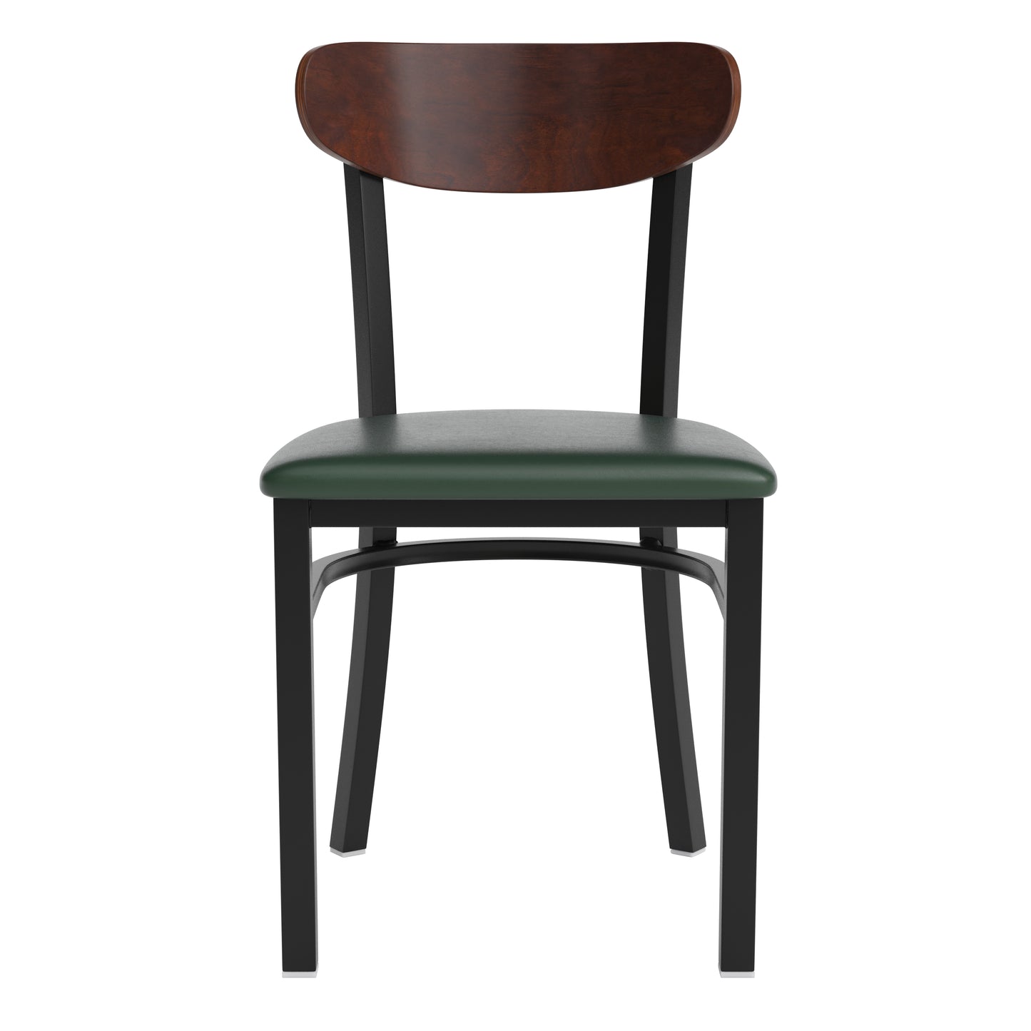 Green Vinyl/Wood Back Chair XU-DG6V5GNV-WAL-GG