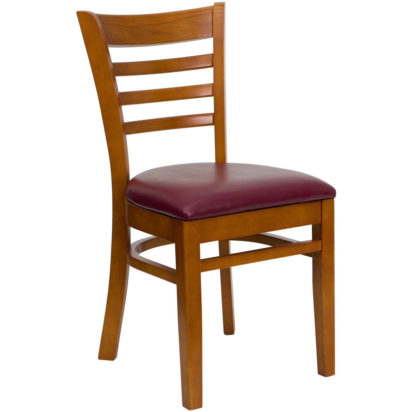 Cherry Wood Chair-Burg Vinyl XU-DGW0005LAD-CHY-BURV-GG