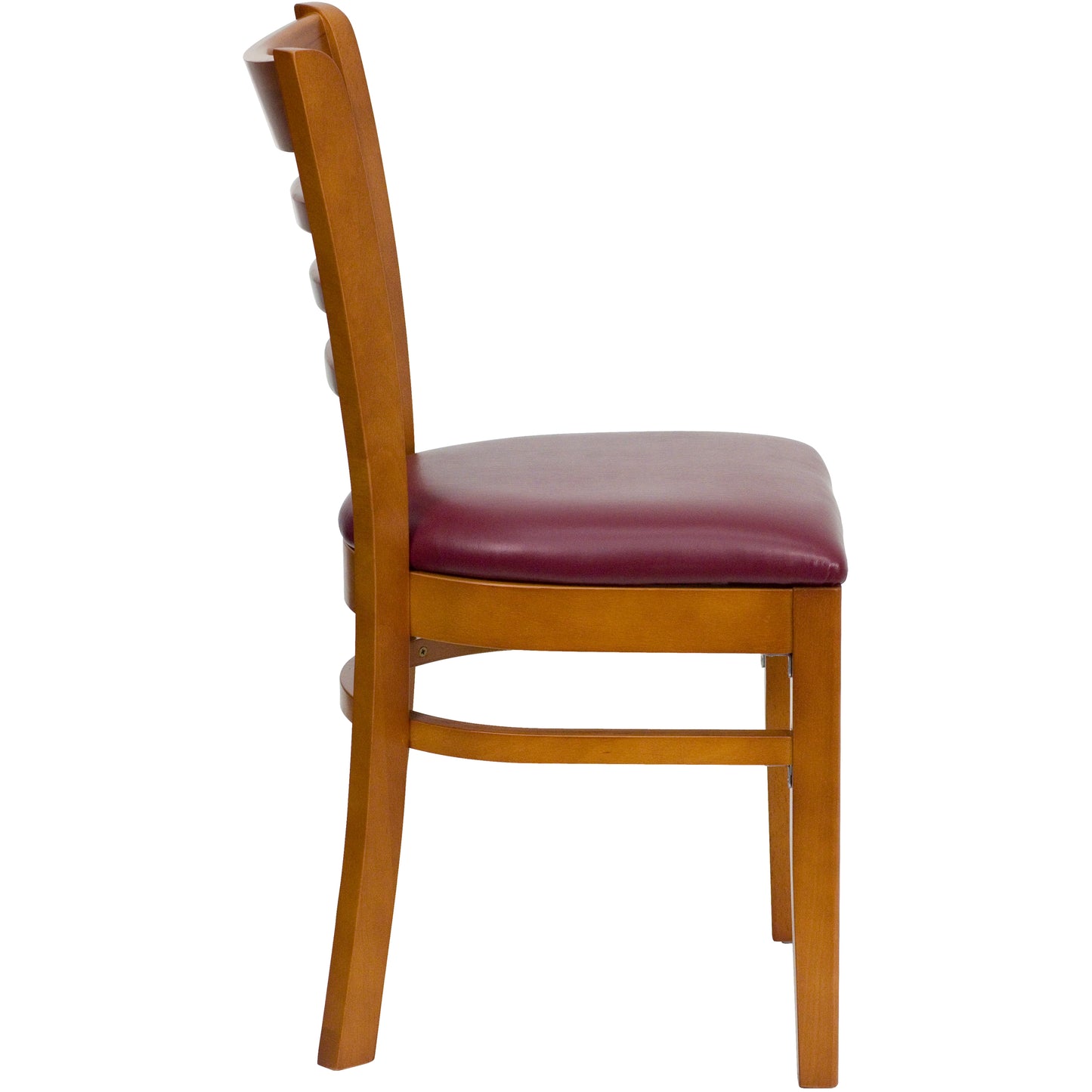 Cherry Wood Chair-Burg Vinyl XU-DGW0005LAD-CHY-BURV-GG