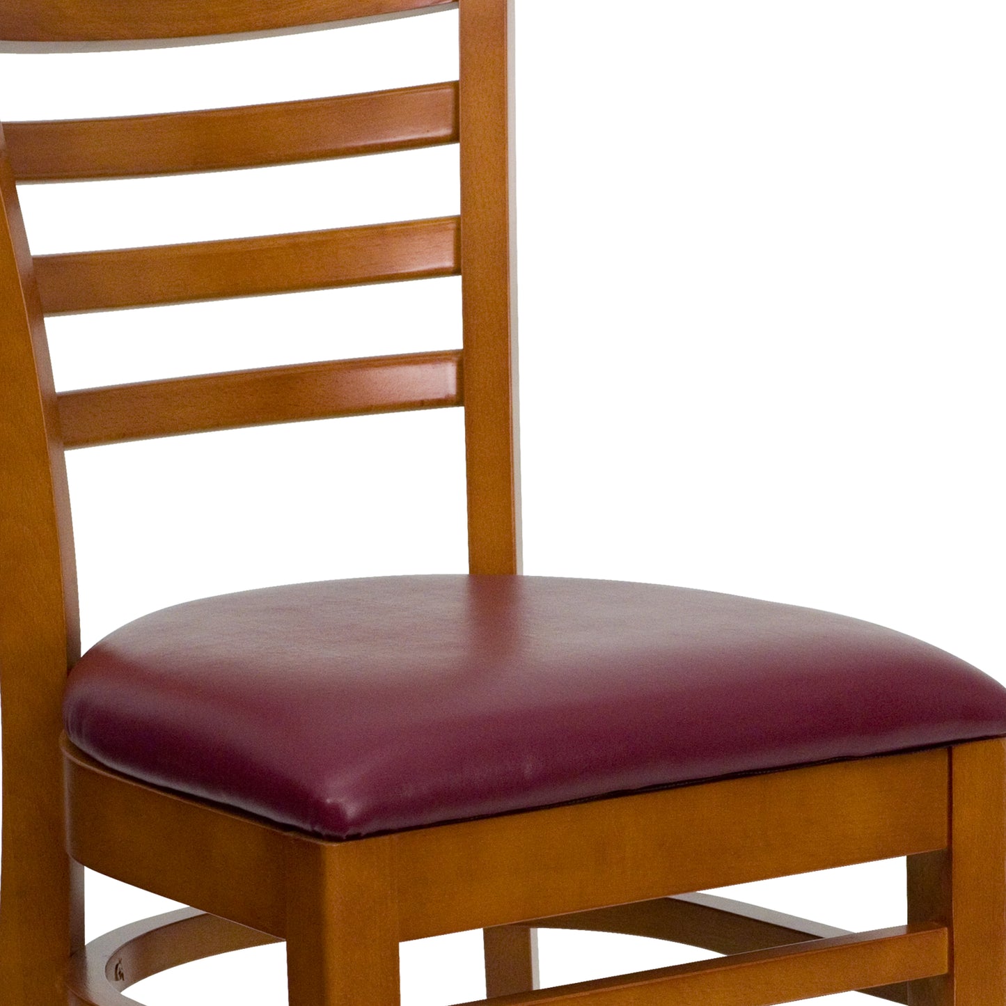 Cherry Wood Chair-Burg Vinyl XU-DGW0005LAD-CHY-BURV-GG