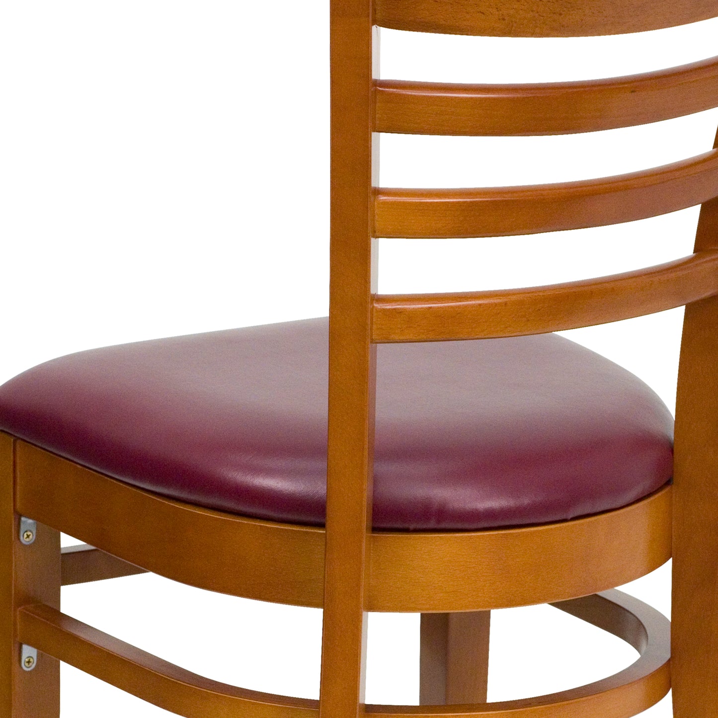 Cherry Wood Chair-Burg Vinyl XU-DGW0005LAD-CHY-BURV-GG