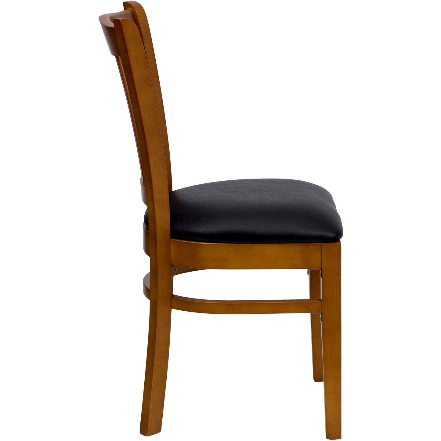 Cherry Wood Chair-Blk Vinyl XU-DGW0008VRT-CHY-BLKV-GG