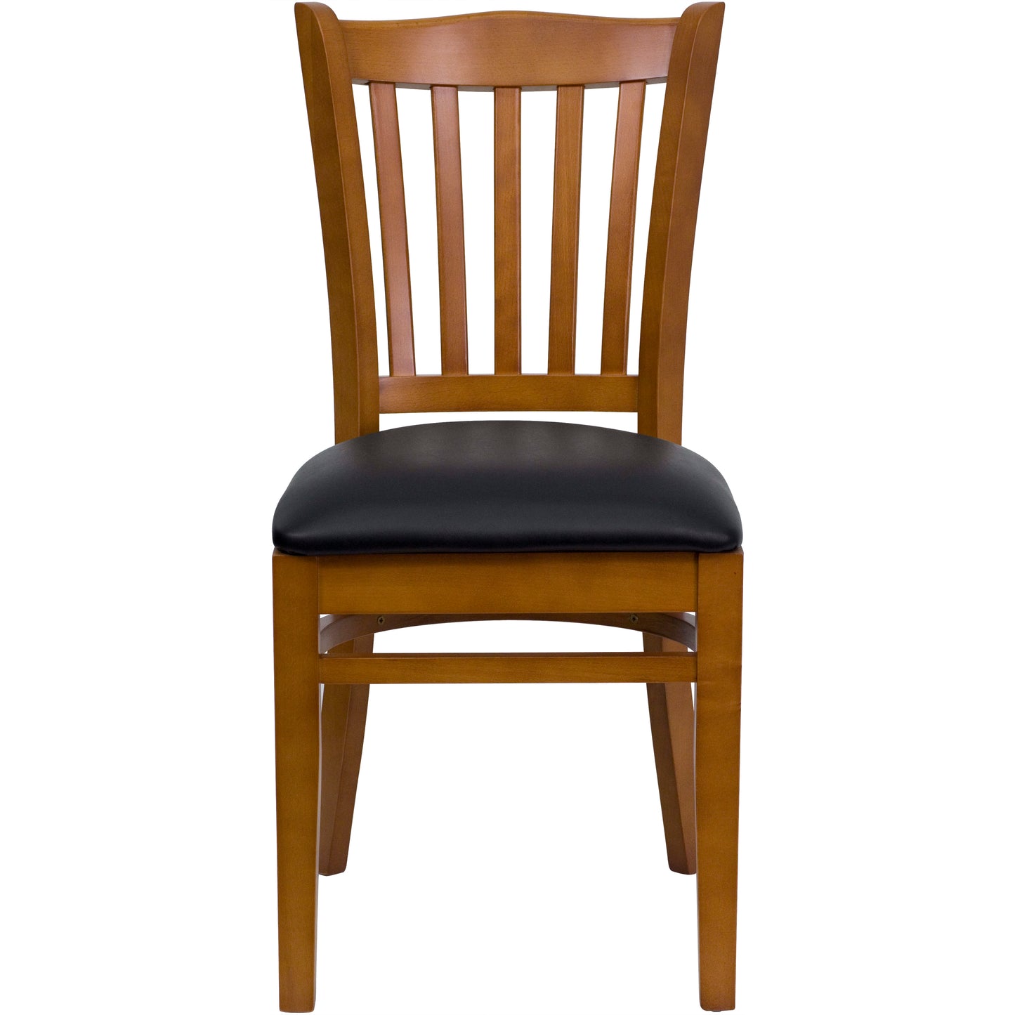 Cherry Wood Chair-Blk Vinyl XU-DGW0008VRT-CHY-BLKV-GG