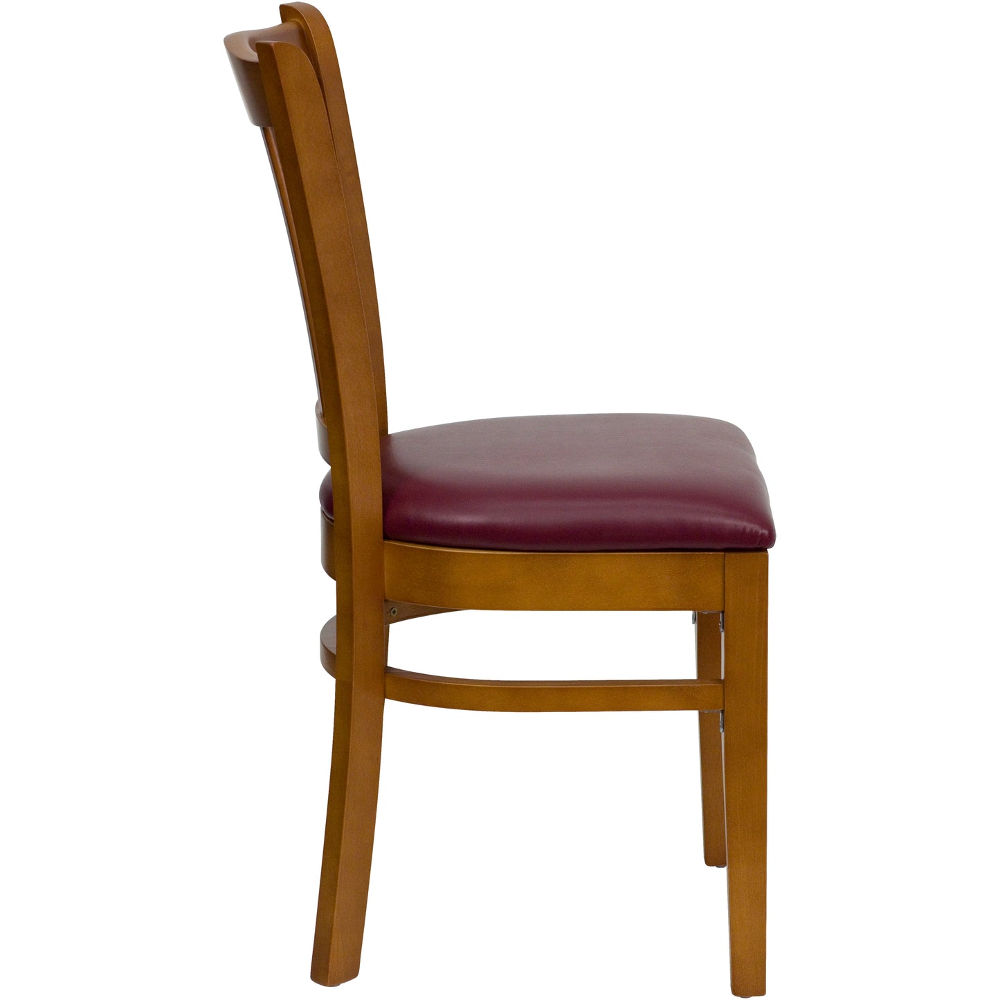 Cherry Wood Chair-Burg Vinyl XU-DGW0008VRT-CHY-BURV-GG