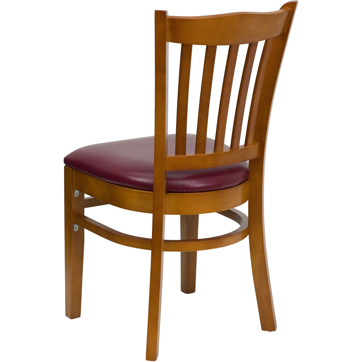 Cherry Wood Chair-Burg Vinyl XU-DGW0008VRT-CHY-BURV-GG