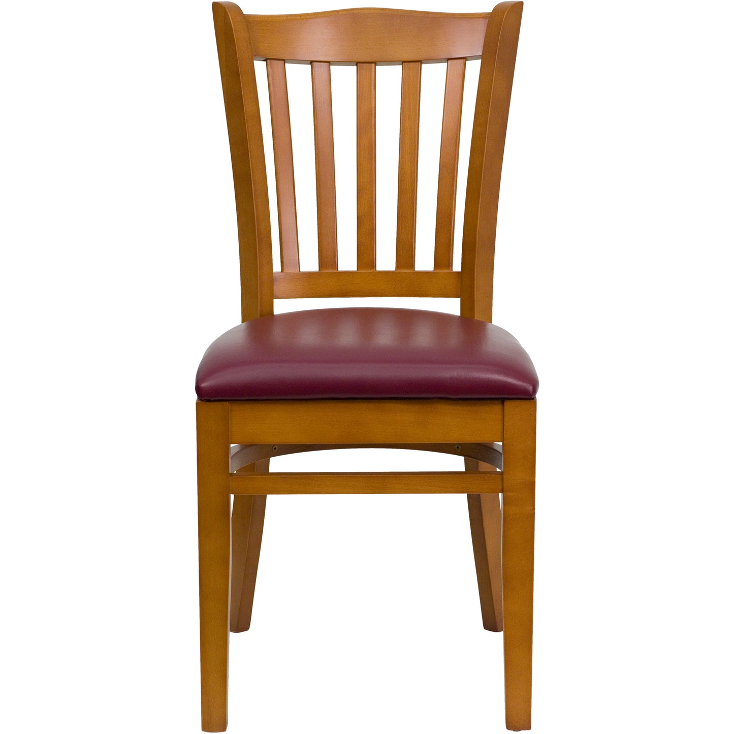 Cherry Wood Chair-Burg Vinyl XU-DGW0008VRT-CHY-BURV-GG