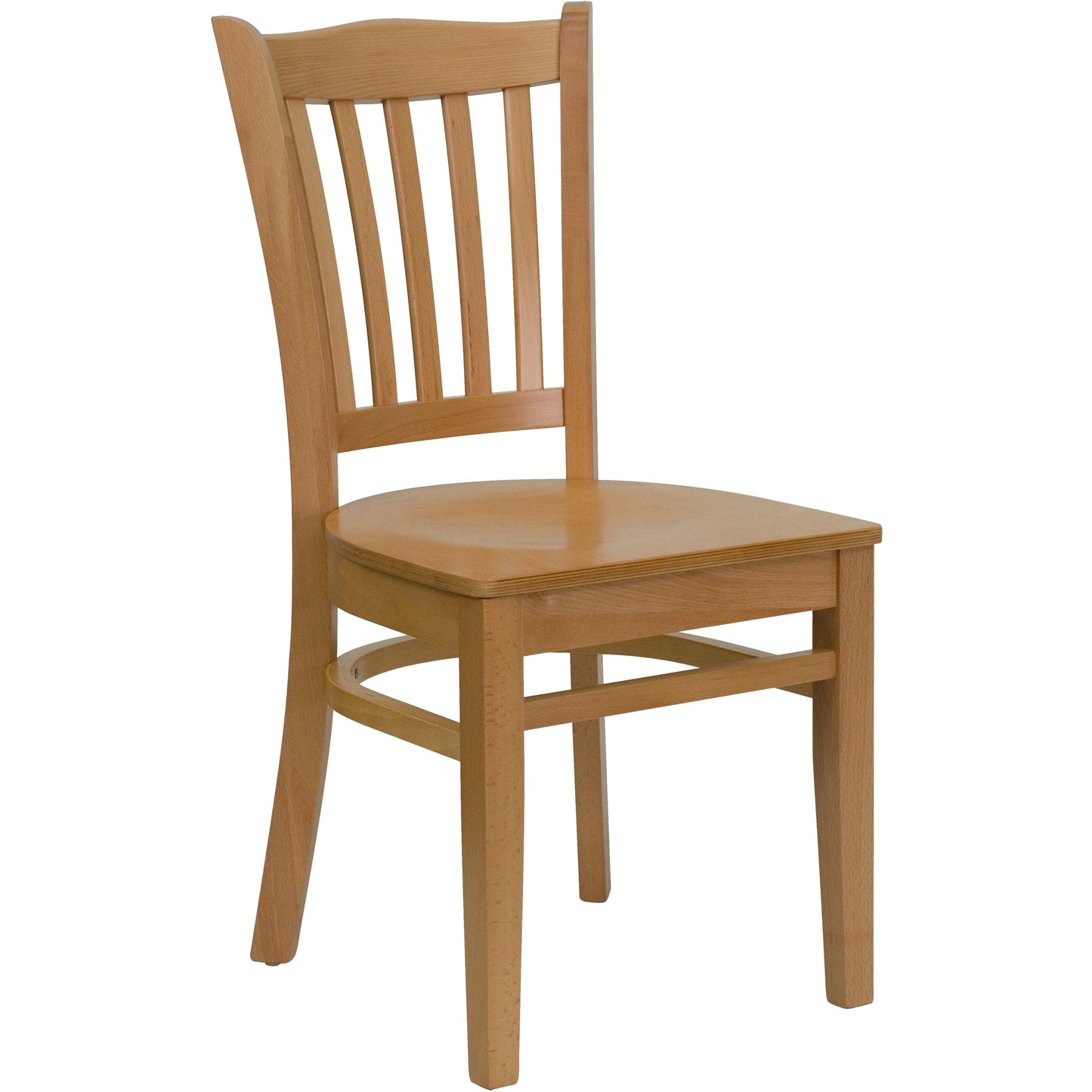 Natural Wood Dining Chair XU-DGW0008VRT-NAT-GG