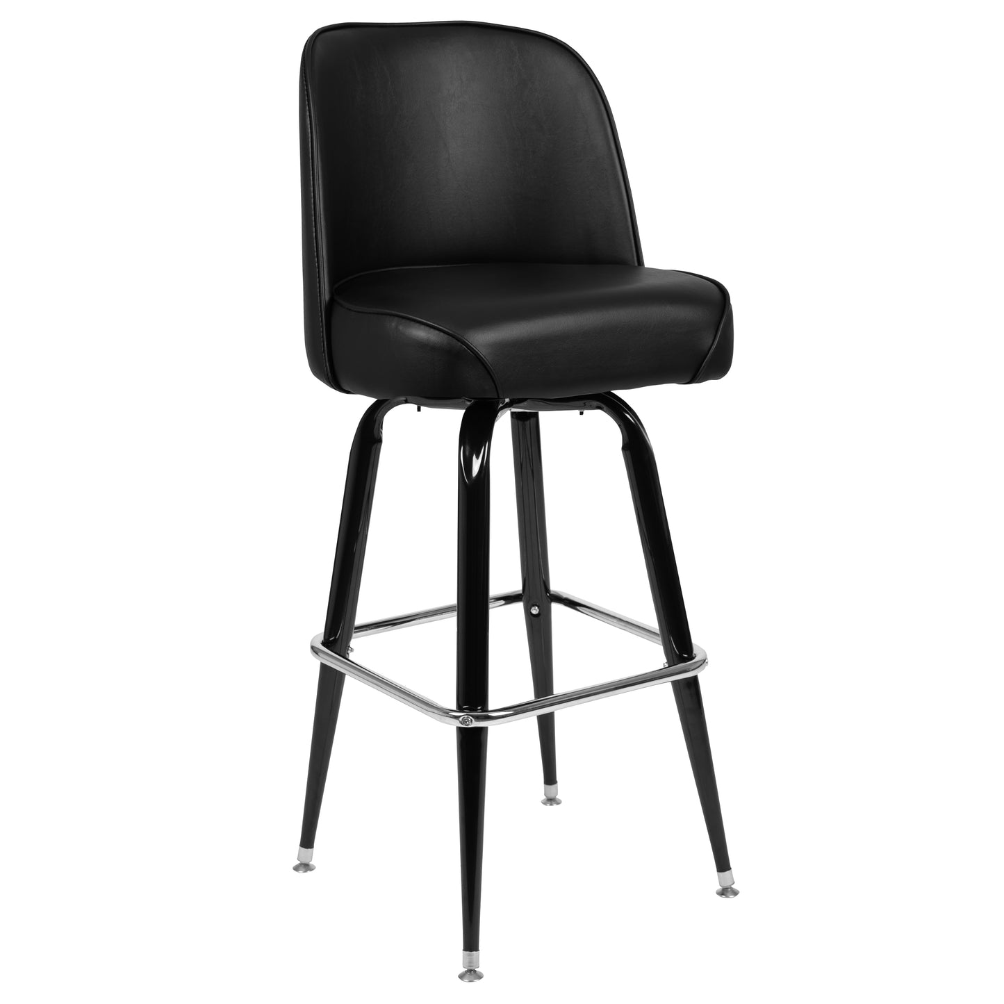 Black Swivel Bucket Seat Stool XU-F-125-GG