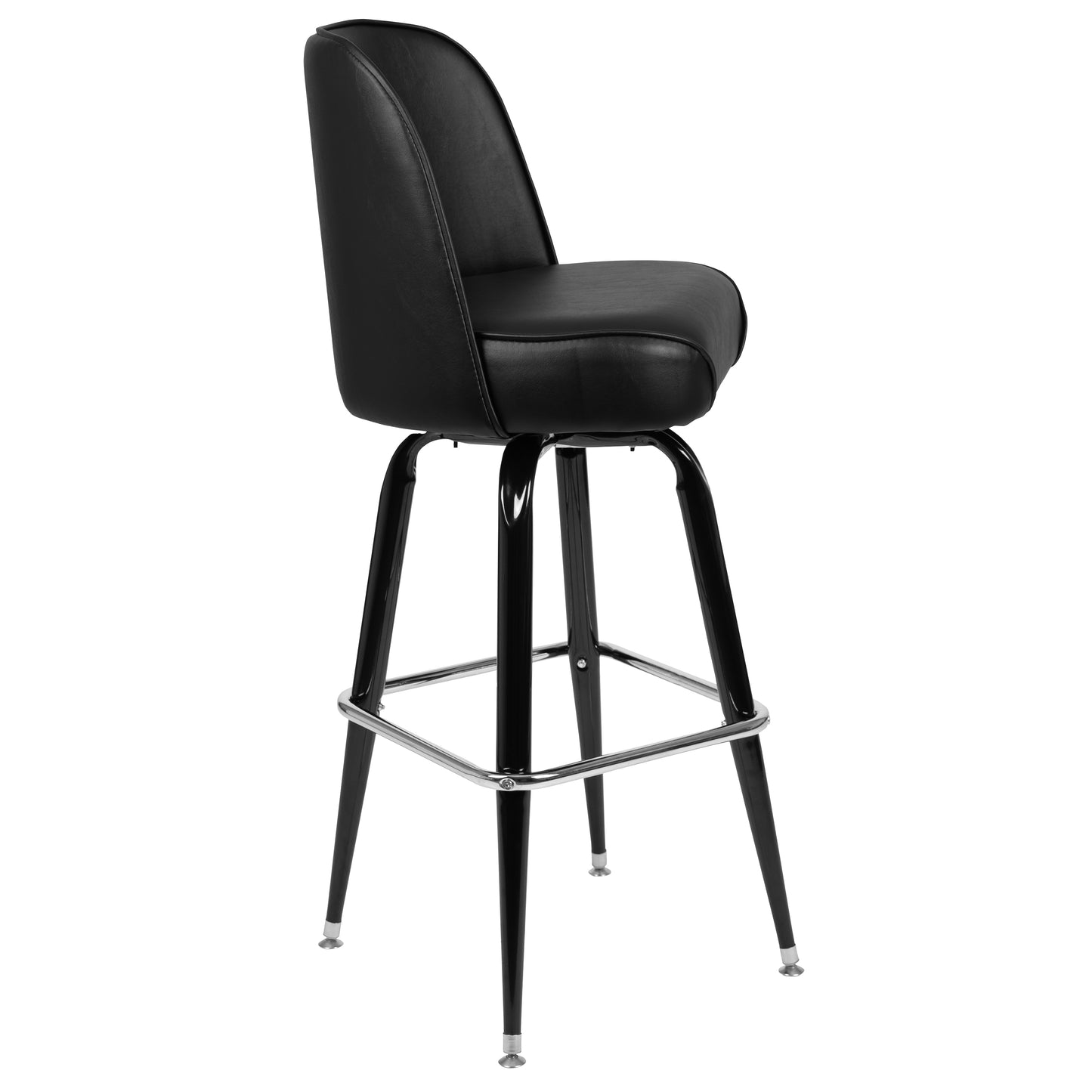 Black Swivel Bucket Seat Stool XU-F-125-GG