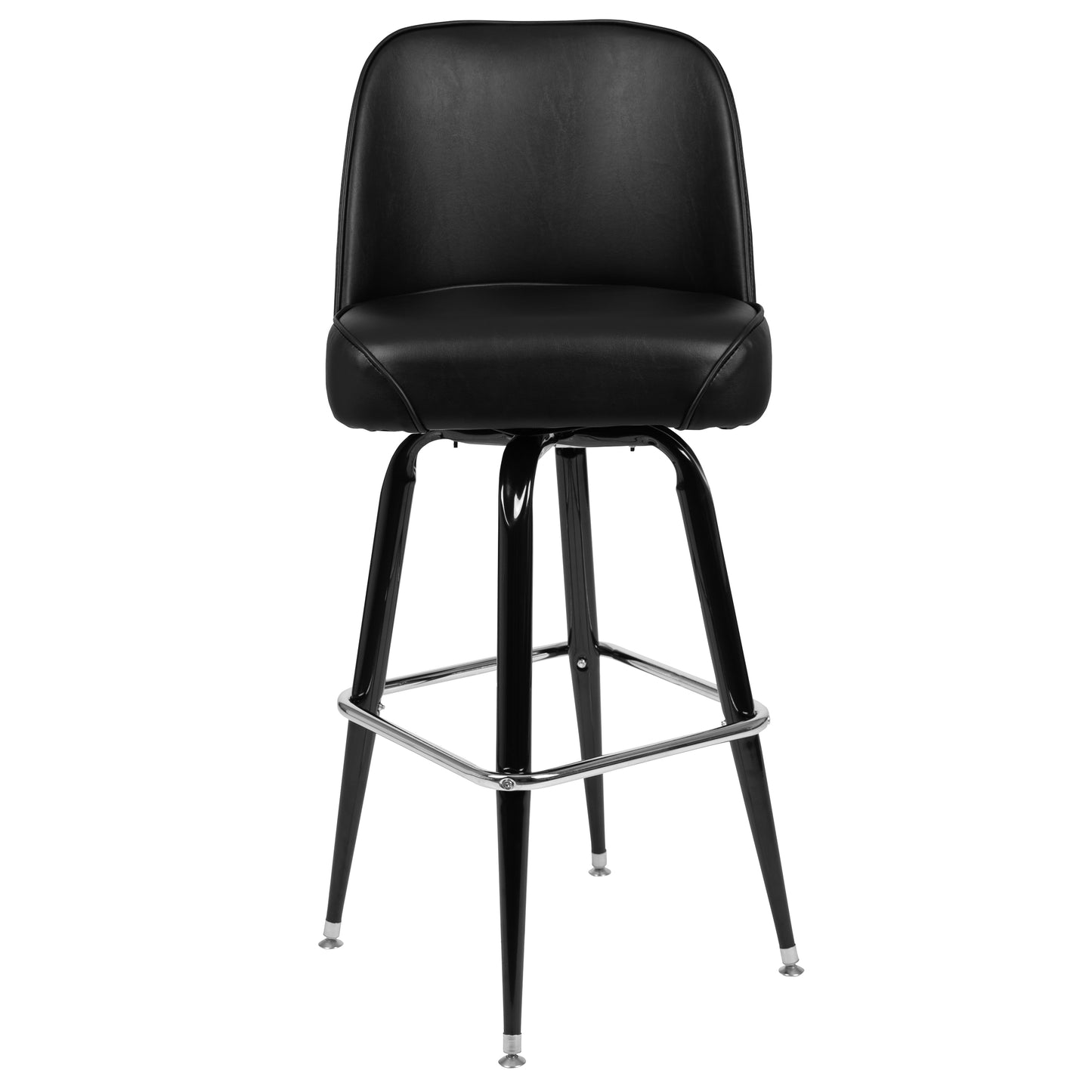 Black Swivel Bucket Seat Stool XU-F-125-GG