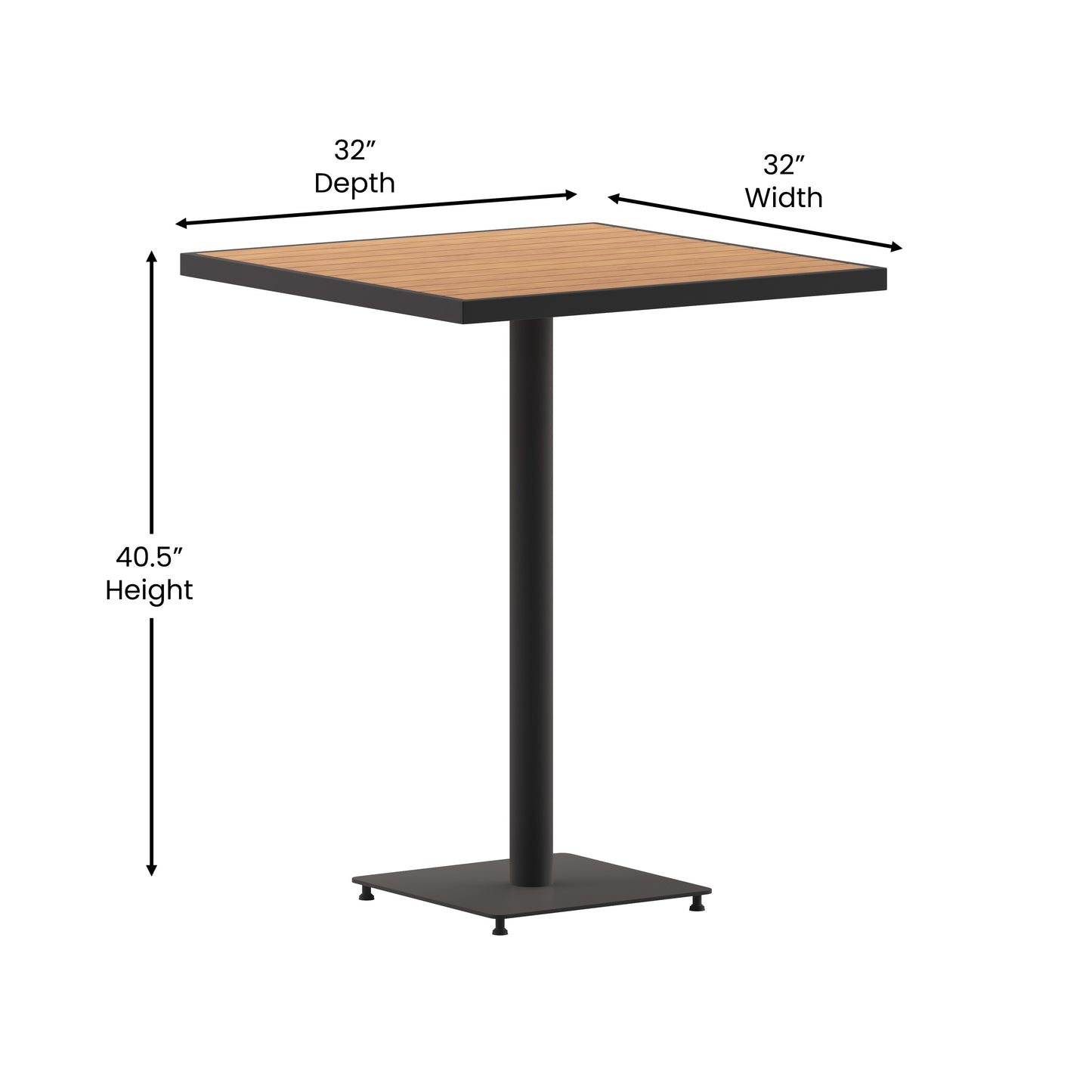 Modern Indoor/Outdoor Patio Dining Table For 4