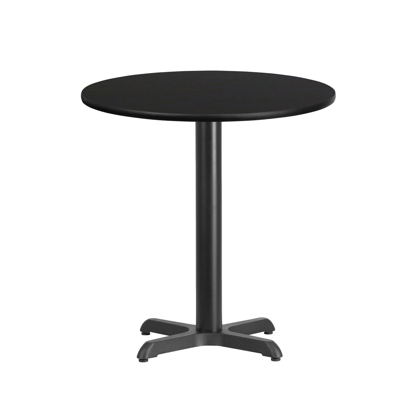 24RD Black Table-22x22 X-Base XU-RD-24-BLKTB-T2222-GG