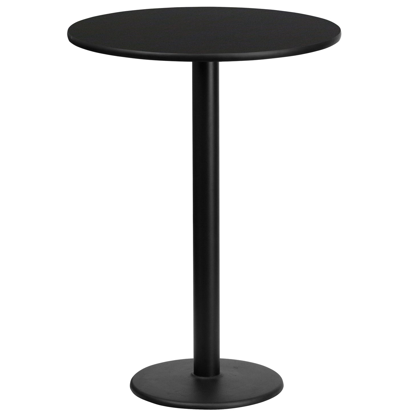 24RD Black Table-18RD Base XU-RD-24-BLKTB-TR18B-GG