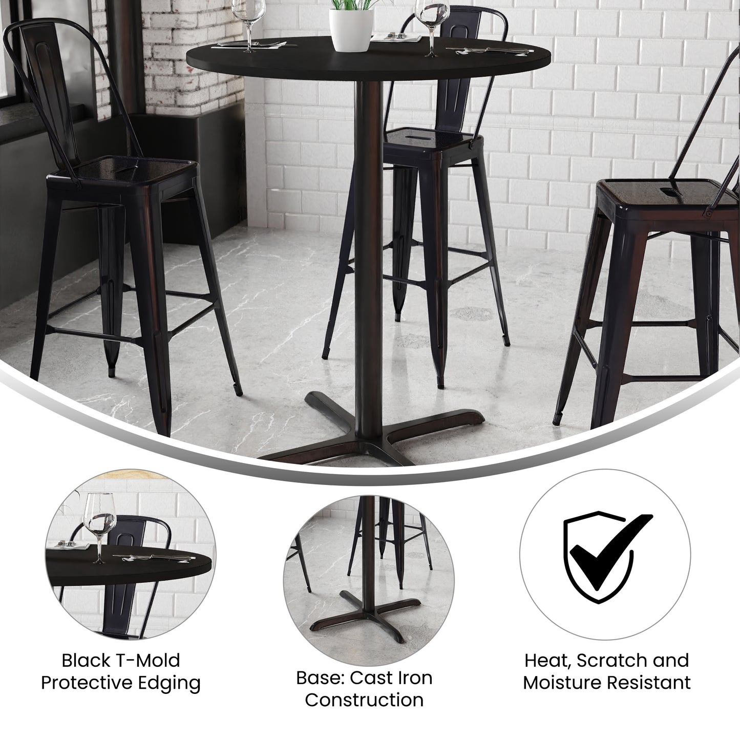 Bar Height Hospitality Table