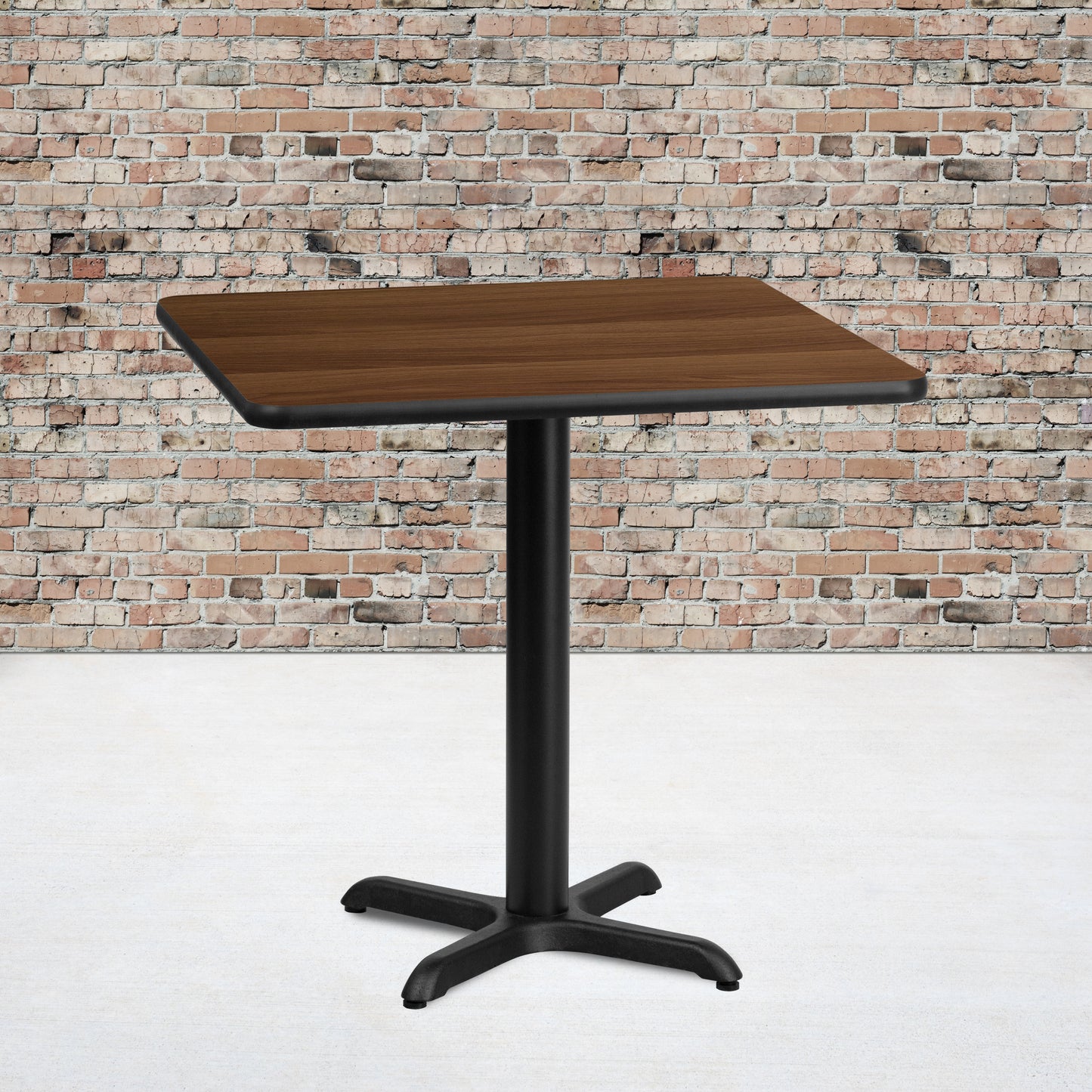 30SQ WA Laminate Table-X-Base XU-WALTB-3030-T2222-GG