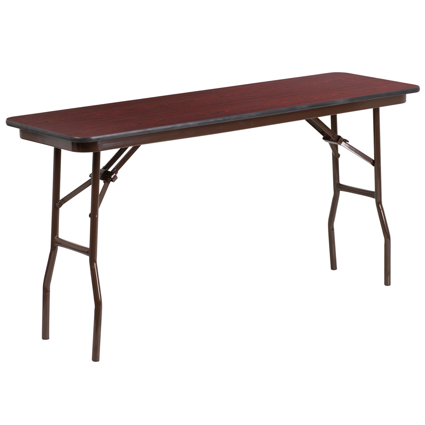 18x60 Mahogany Training Table YT-1860-MEL-WAL-GG