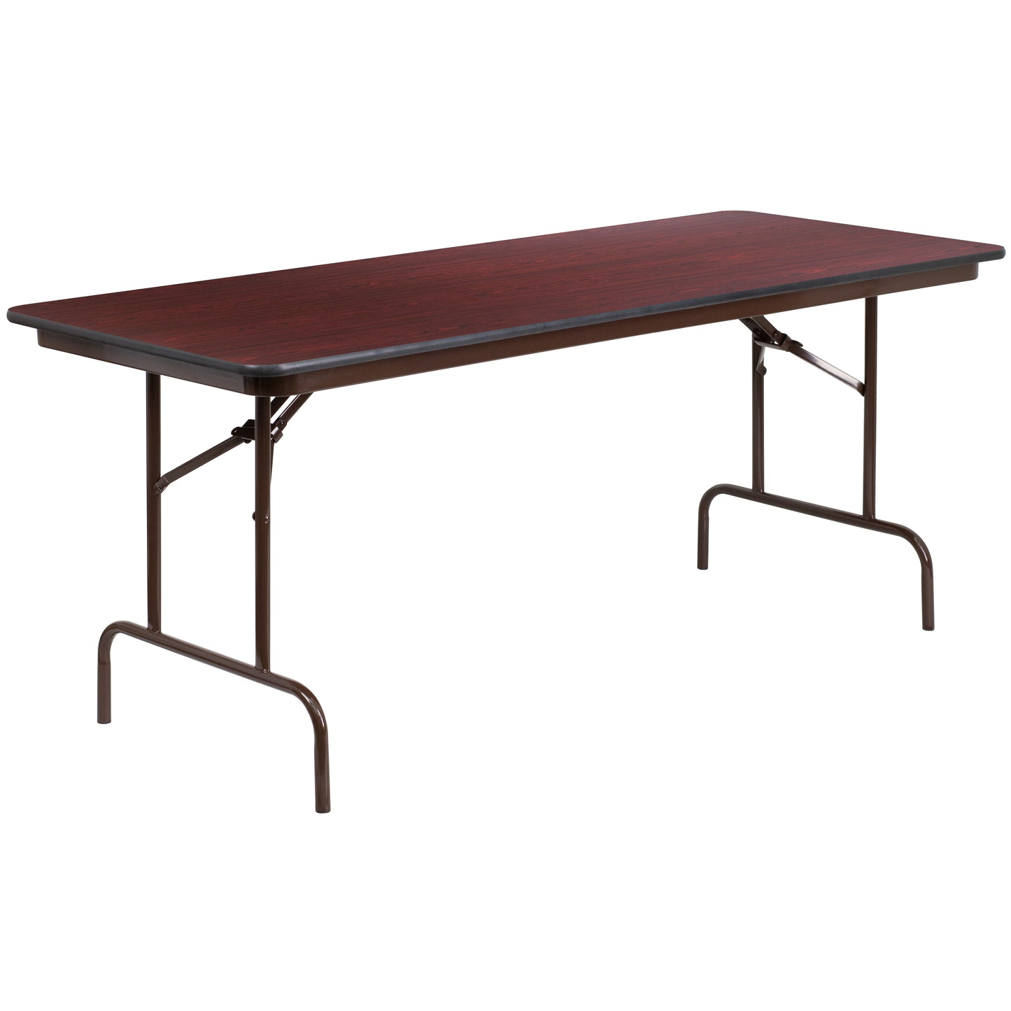 30x72 Mahogany Wood Fold Table YT-3072-HIGH-WAL-GG