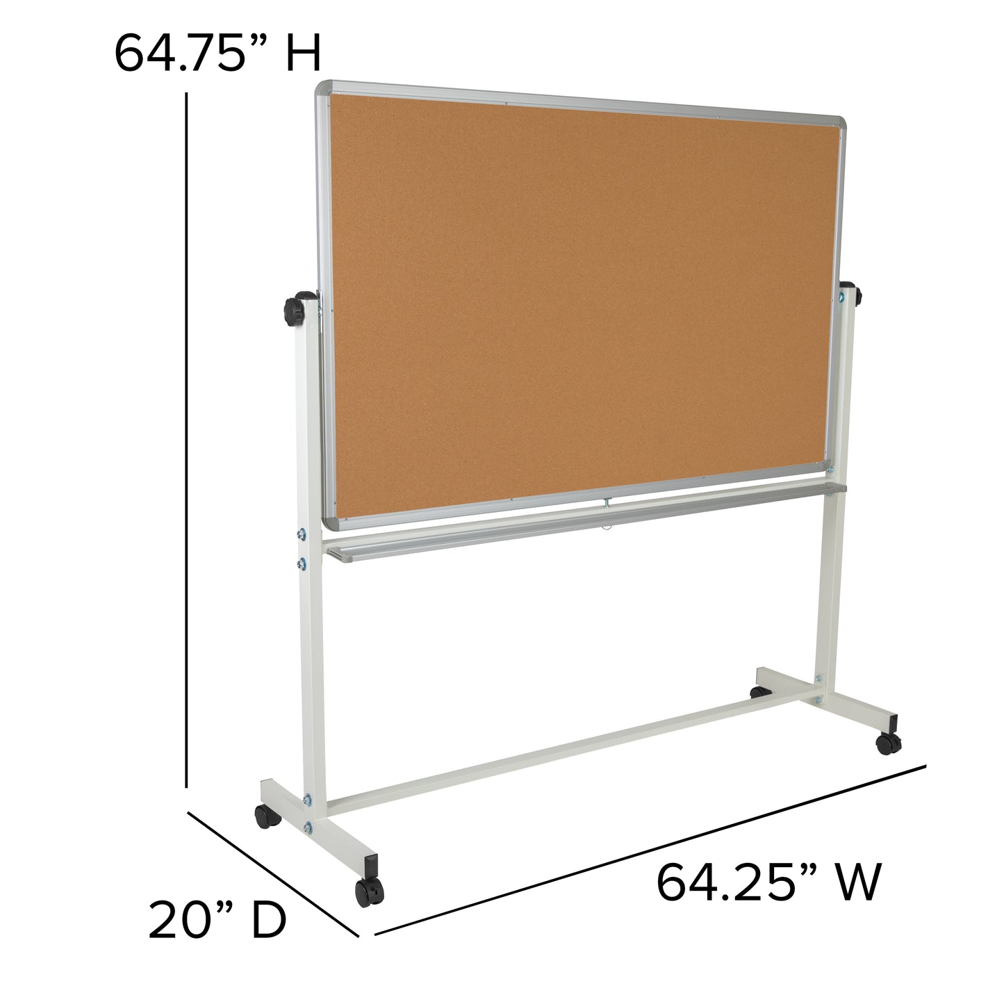 64.25"W x 64.75"H Cork/Marker YU-YCI-005-CK-GG