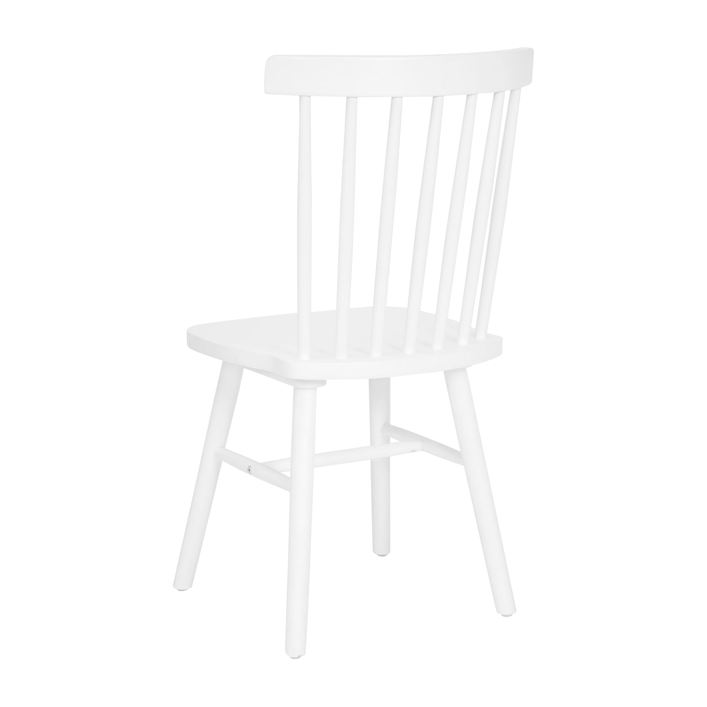 2PK White Spindle Back Chair ZH-8101WR-WH-2-GG