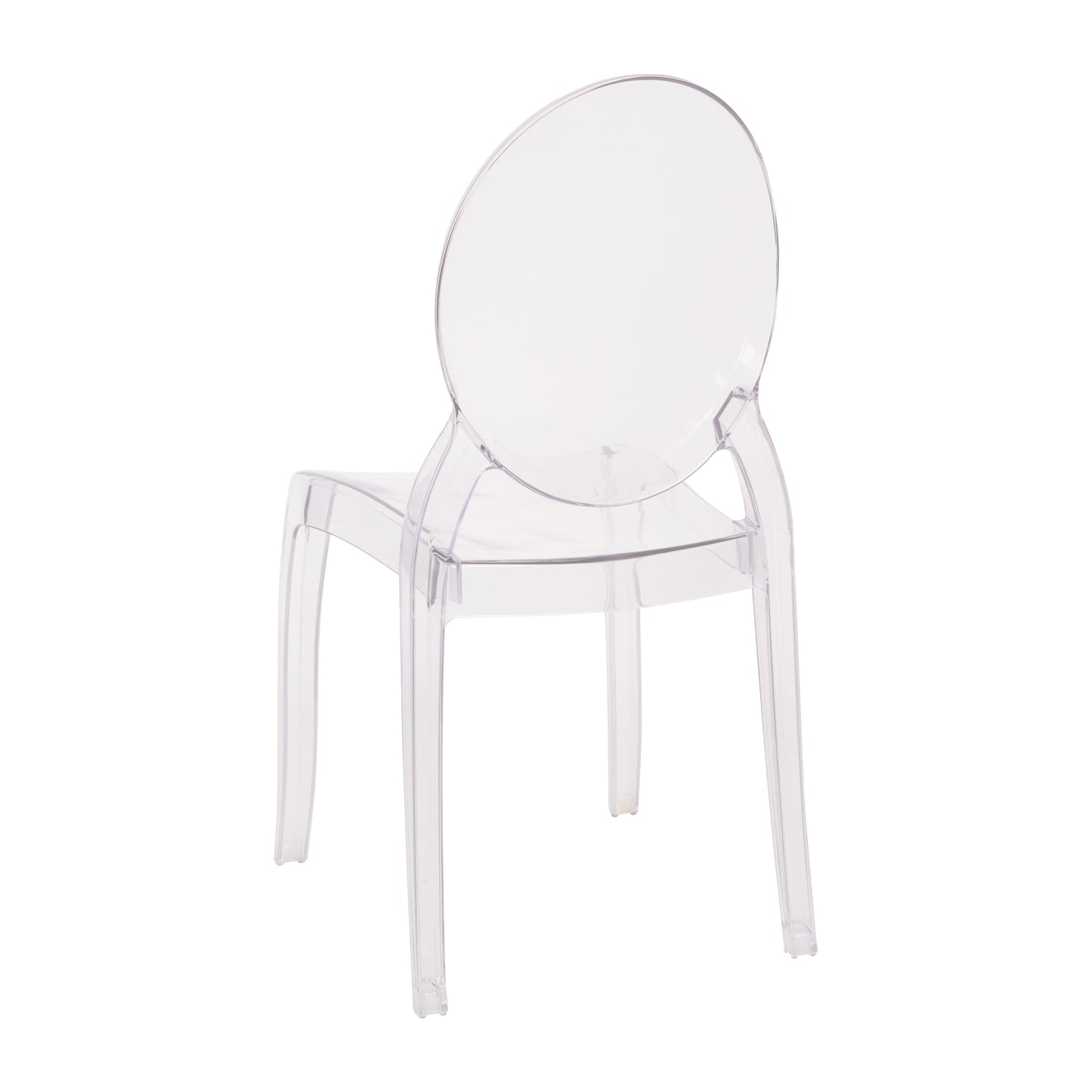 4PK Crystal Wide Ghost Chairs ZH-GHOST-OVR-4-GG