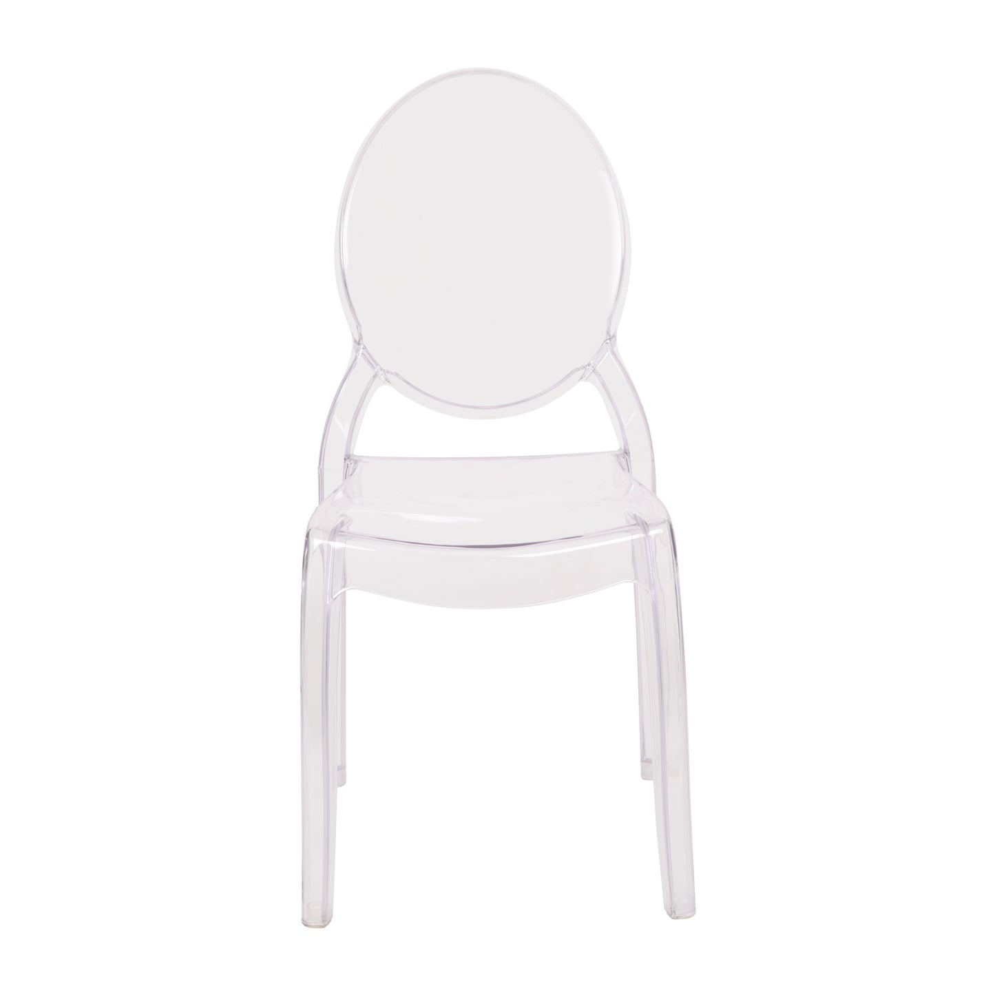 4PK Crystal Wide Ghost Chairs ZH-GHOST-OVR-4-GG