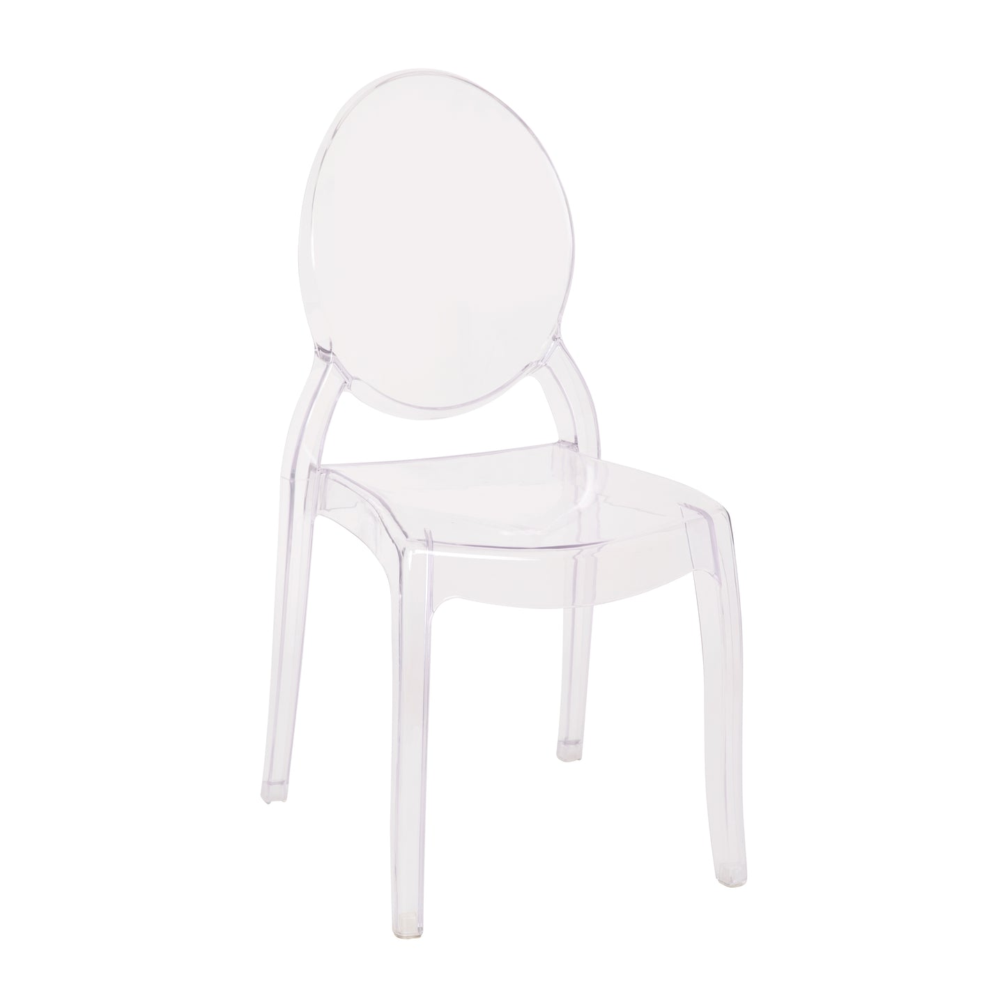 4PK Crystal Wide Ghost Chairs ZH-GHOST-OVR-4-GG